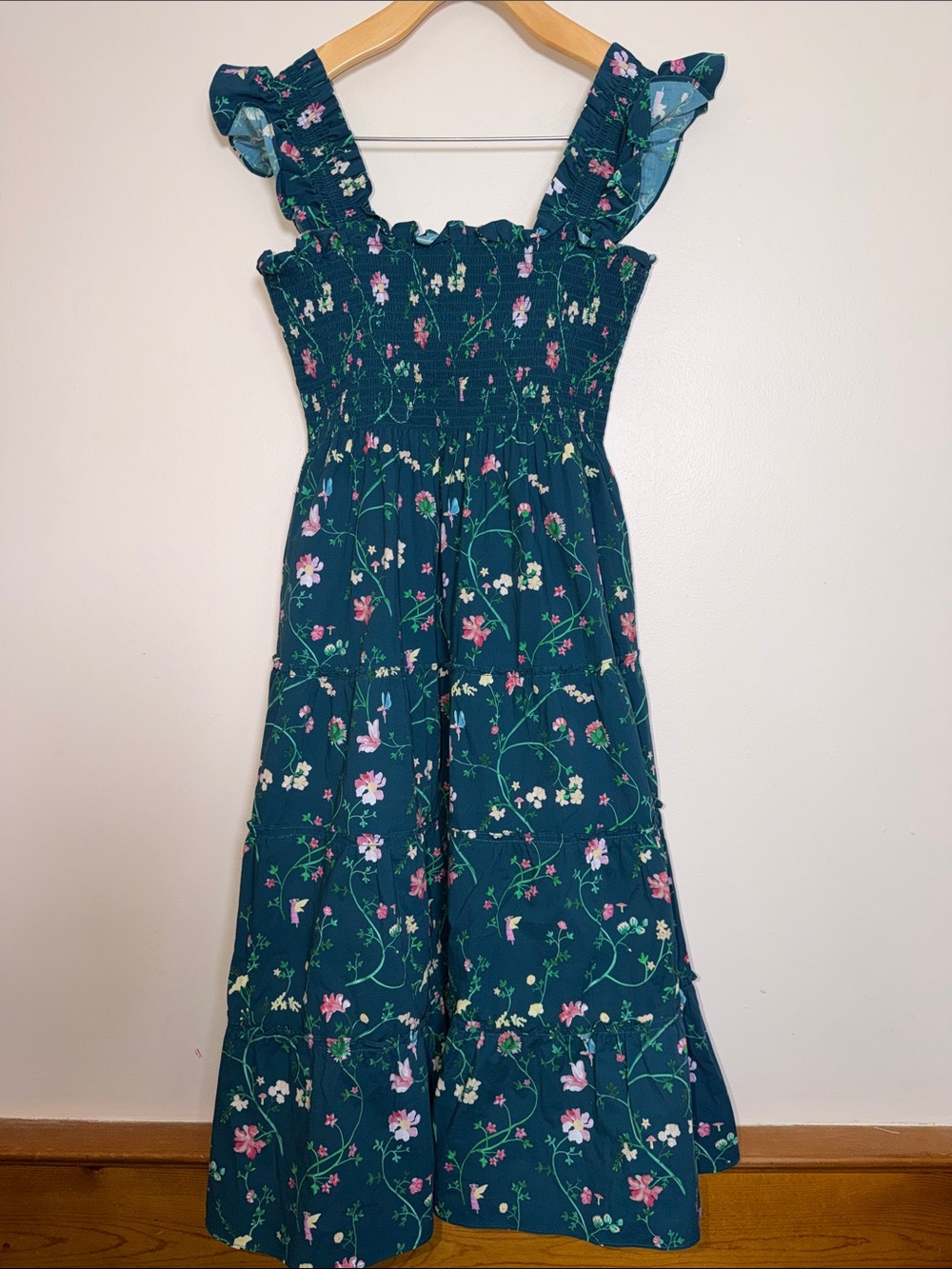 Hill House The Ellie Nap Midi Floral Dress Size M - Picture 7 of 8
